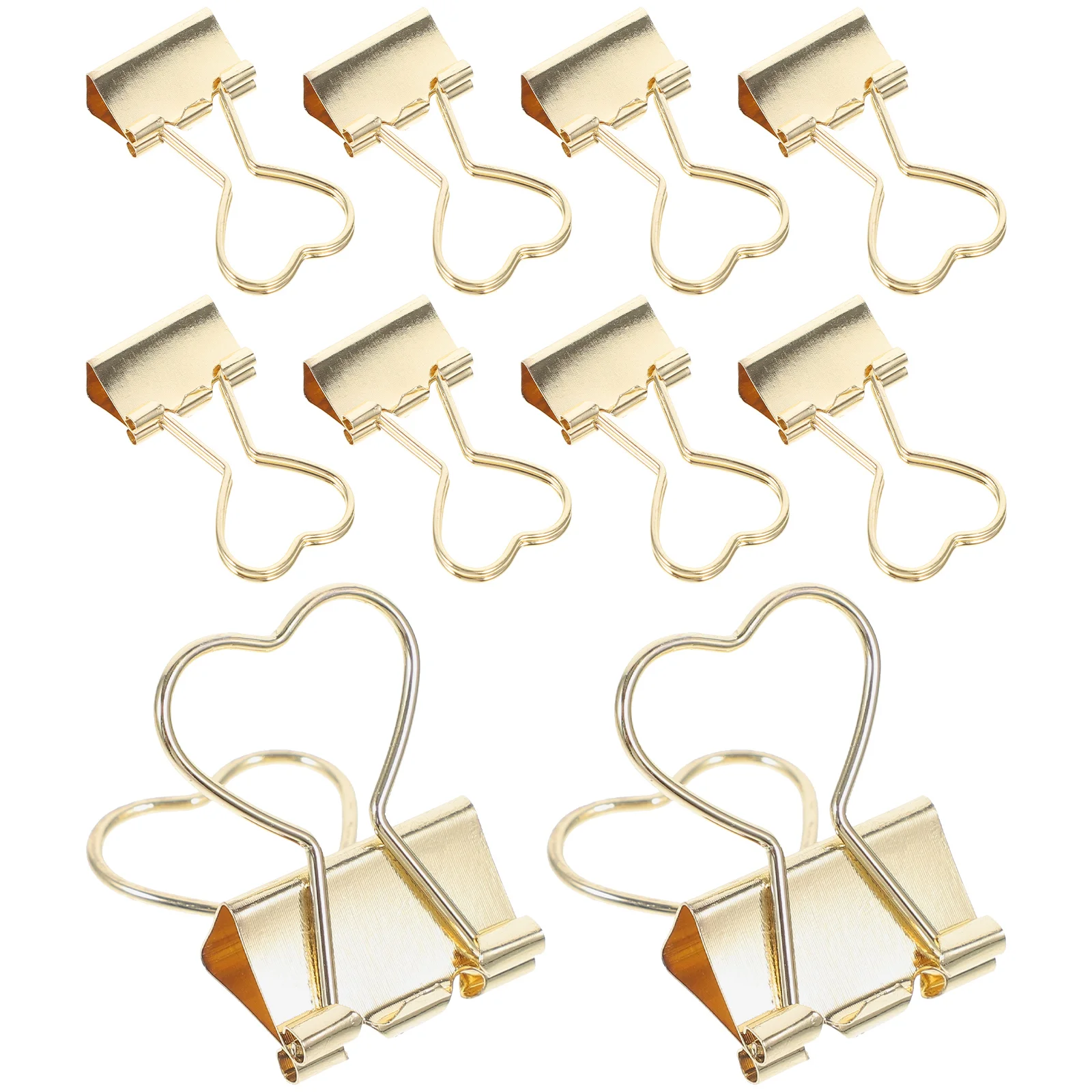 

10 Pcs Binder Delicate Clips Paper Assorted Document Fixing Assortment Metal Office