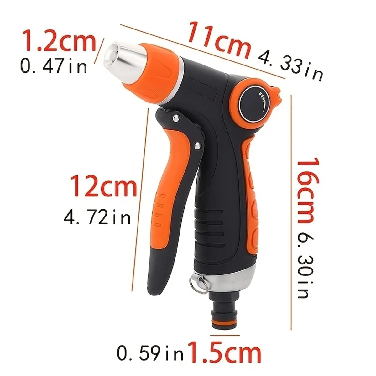 Adjustable 2026 High Pressure Water Spray Gun Portable Car Wash Garden Nozzle Jet Sprinkler for Outdoor Cleaning