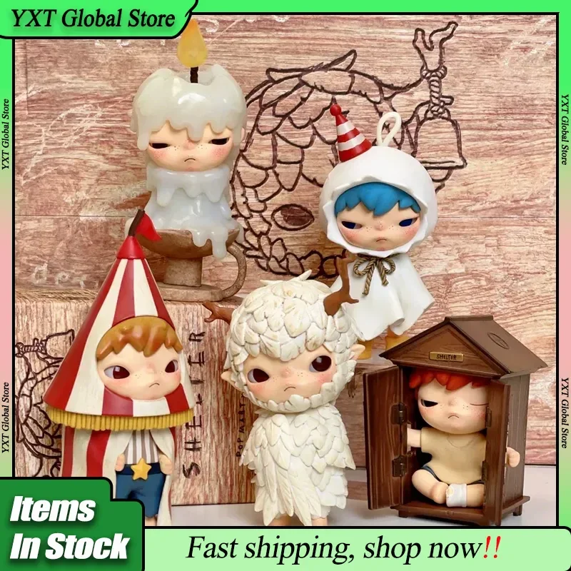 

Popmart Hirono Shelter Series слепая коробка модные фигурки домашний декор для рабочего стола куклы коллекция модель игрушка гаражный комплект Рождественский подарок ребенку