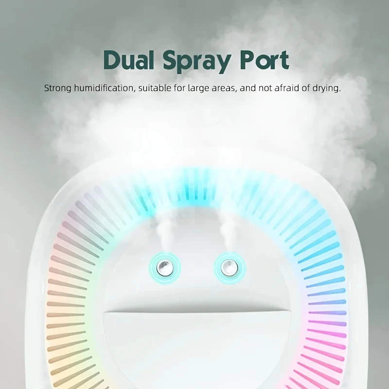 Humidificador de aire de gran capacidad, difusor USB con luz LED de color