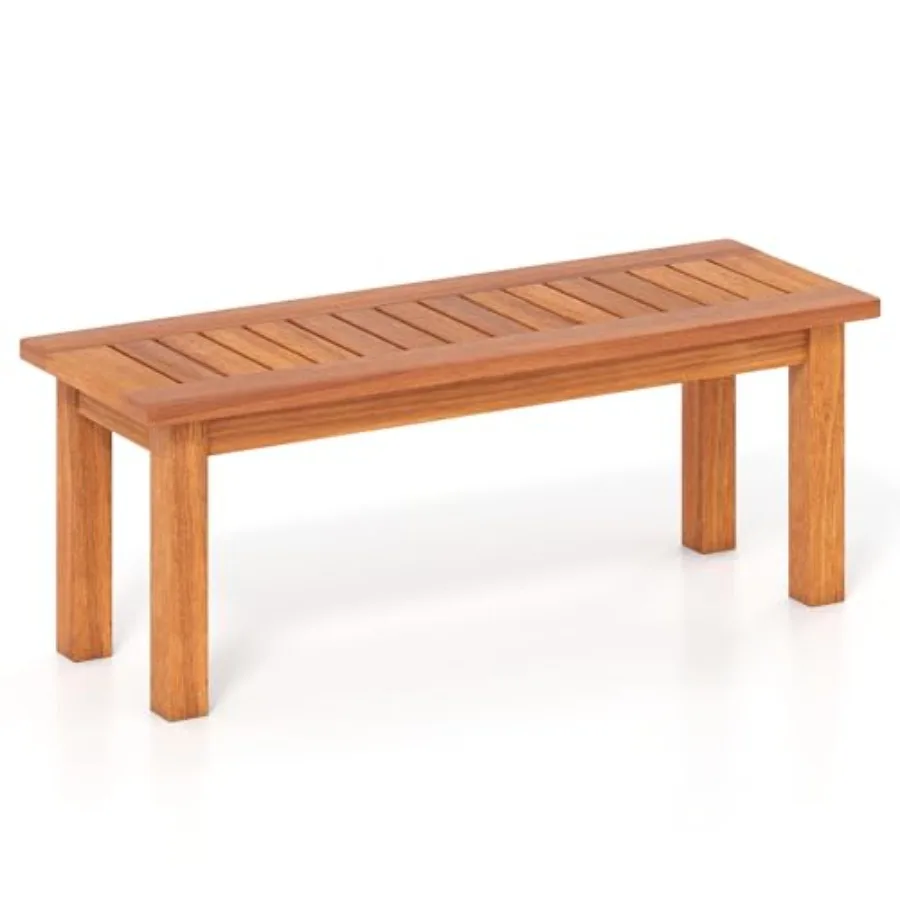 

Wooden Plant Stand for Outdoor Indoor Use, Solid Wood with Teak Oil Finish, Natural Brown, Rustic Slatted Top Display Shelf for