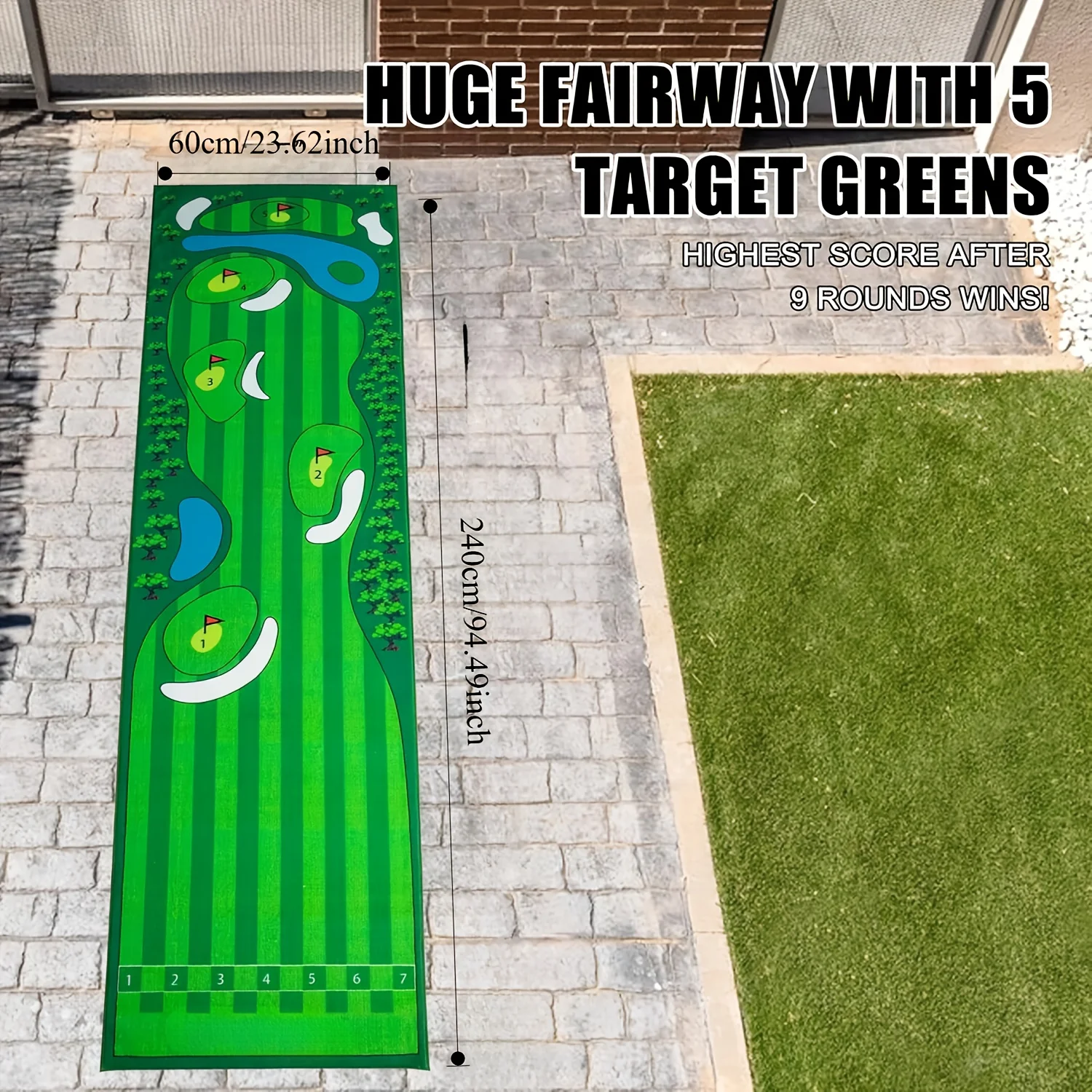 VIKAMA Mini Golf Green Putting - Golf Putting Mat recensie en prijs