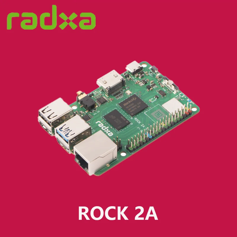 Imagem -03 - Radxa Rock-quad Core Cpu Development Board Computador Gpu Suporte e 4k 2a Rk3528a