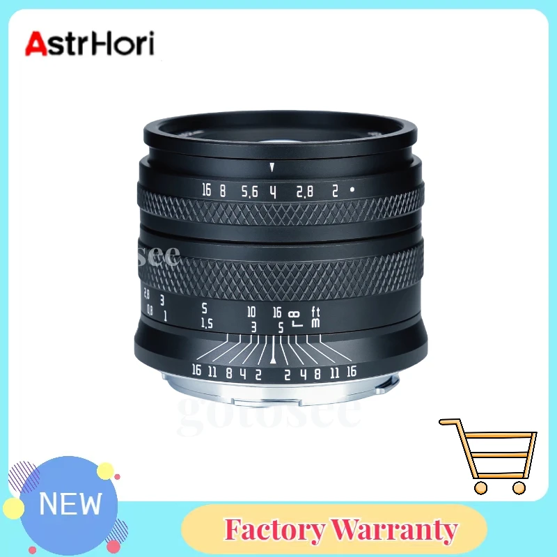 

AstrHori 50mm F2.0 Large Aperture Full Frame Manual Lens Compatible with E/X/EF-M/RF/Z/L/M43 Mount