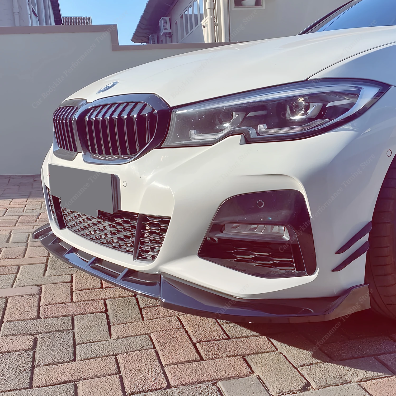 Front Bumper Splitter Lip Spoiler Diffuser For BMW G20 G21 330d 330i 330e M340i M340d M Sport 2019-2022 Pre-Lci Bodykits