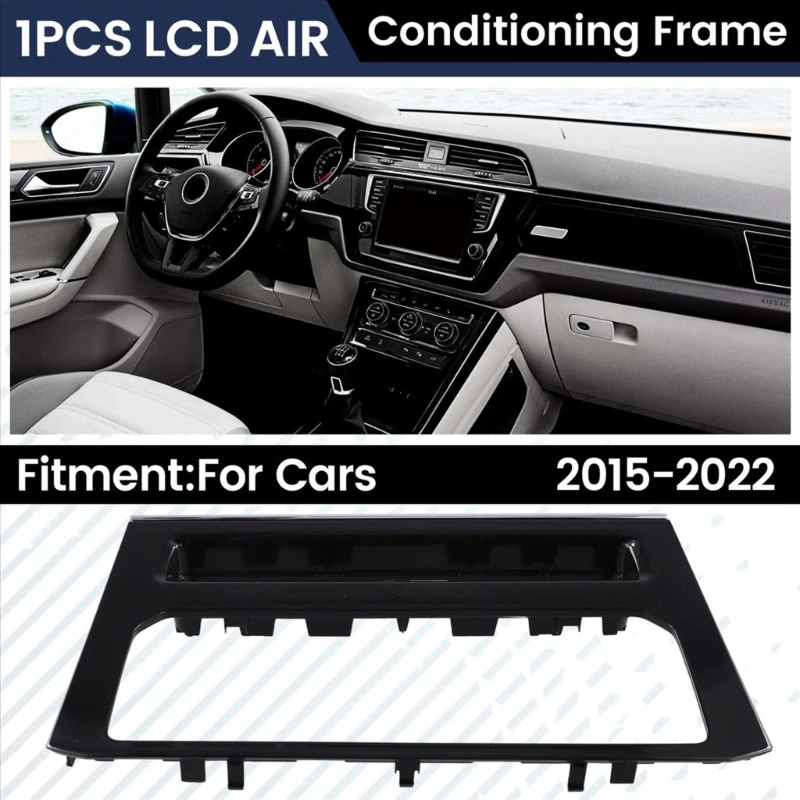 H3CE Accuracy Fit LCD Touch Air Conditioning Frame Panel 5TD863042B for Car Touran