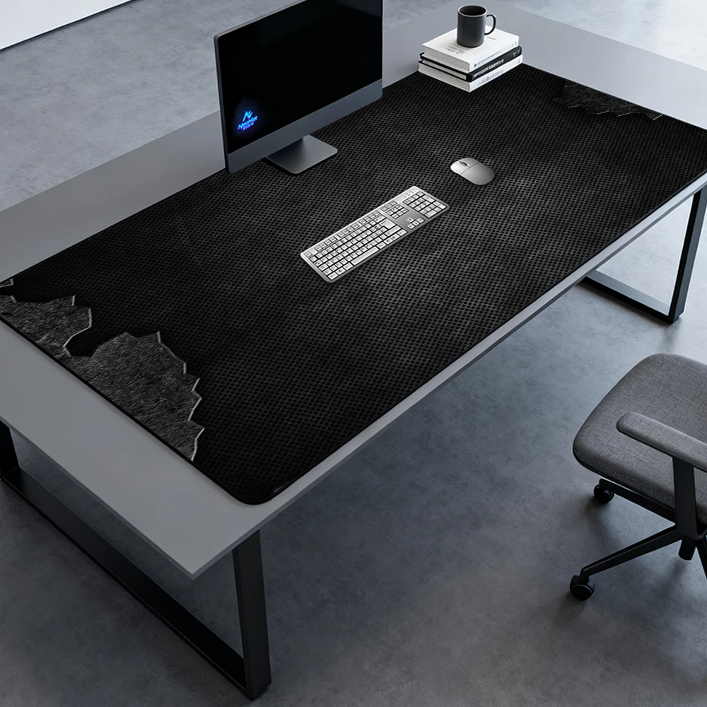 Grunge Mouse Pad Extra Large Gaming PC Desk Mat 160x60 Nonslip Black Smooth Setup Textured Mousepad Accessories