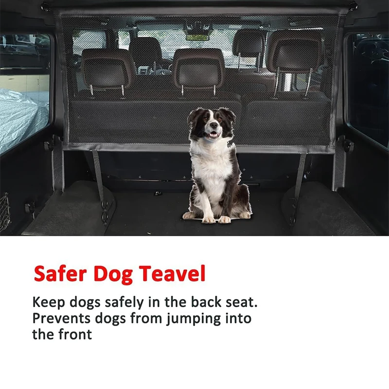 For Mercedes Benz G Class W463 W465 2004-2026 Pet Net Vehicle Safety Mesh Dog Barrier Polyester Plastic Buckle & Hook Fasteners