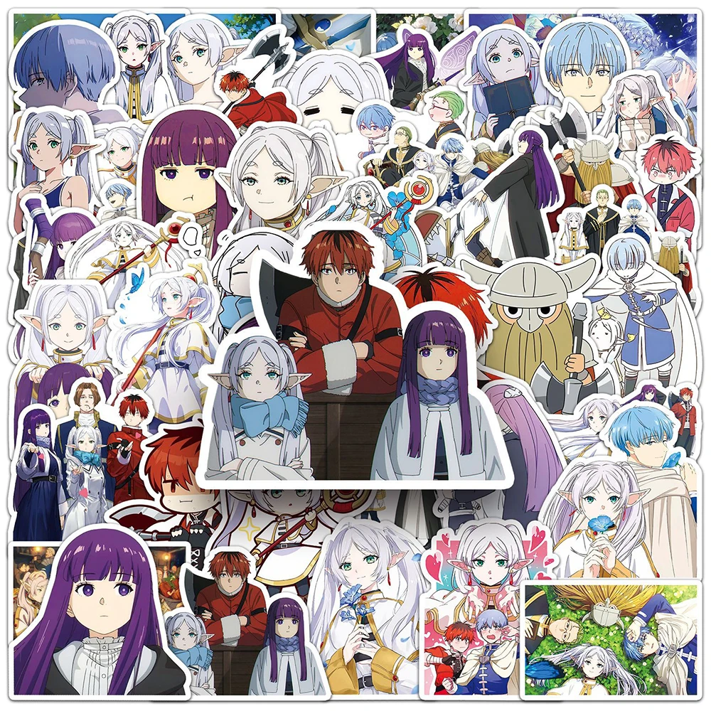 10/30/50pcs Frieren Beyond Journeys End Anime Stickers Himmel Frieren Sticker Waterproof Fern Stark Eisen Heiter Cartoon Decals