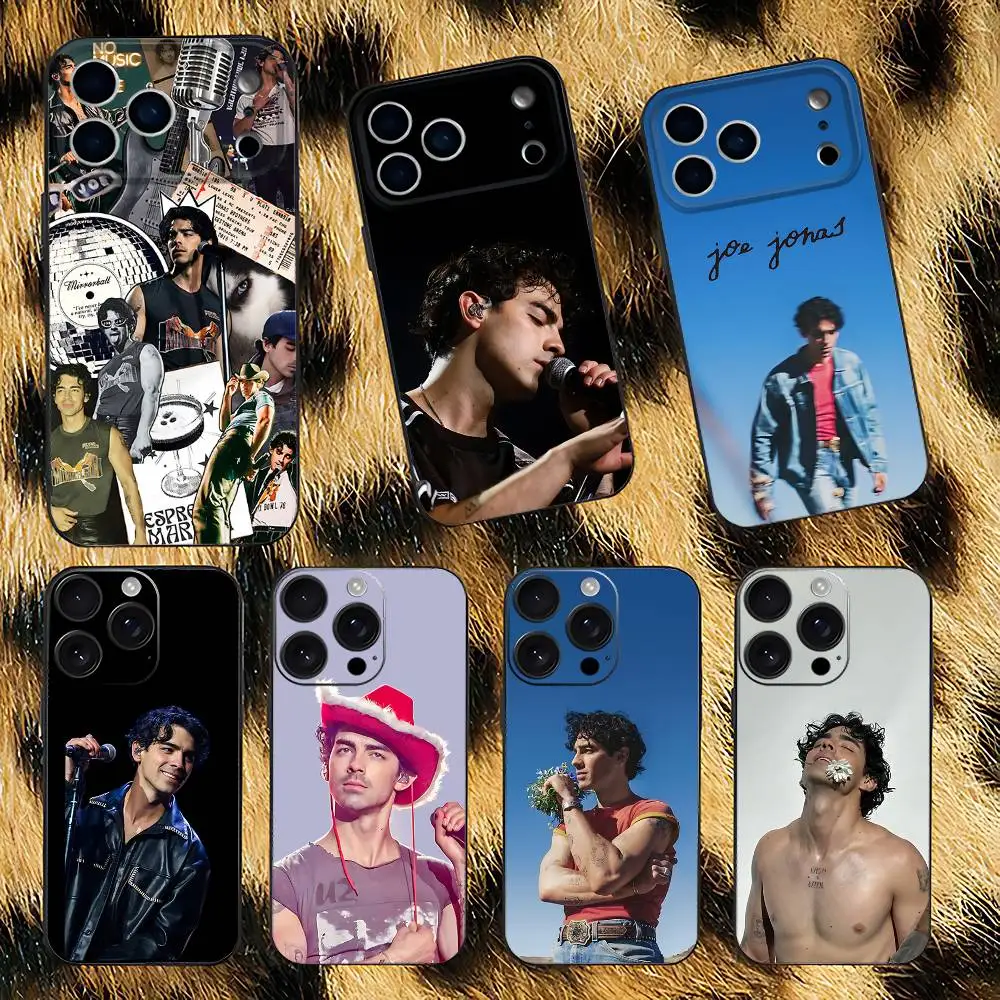 

Singer J-Joe Jonas Phone Case For iPhone 17,16,15,14,13,12,Pro,Max,Plus,E,SE4,Air,Mini Black Soft Box