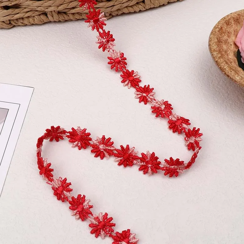 

1 рулон/45 ярдов кружевной тесьмы-аппликации для отделки костюмов, домашнего текстиля, шитья одежды, кружевная ткань