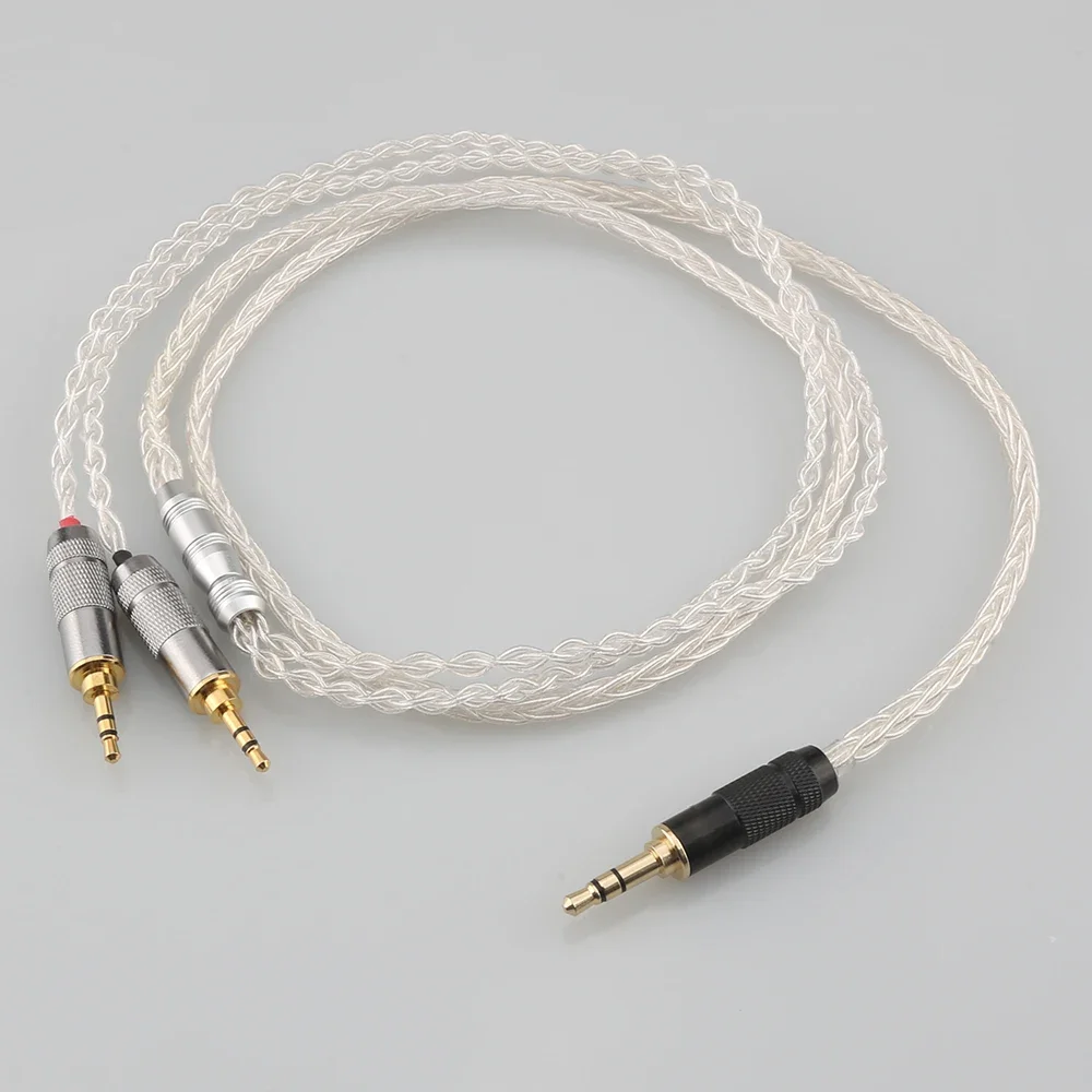 HiFi Cable with 3.5mm Stereo Plug to Dual 2.5mm Male Compatible With Hifiman HE400S, HE-400I, HE-400i （Dual 2.5mm Version, HE560