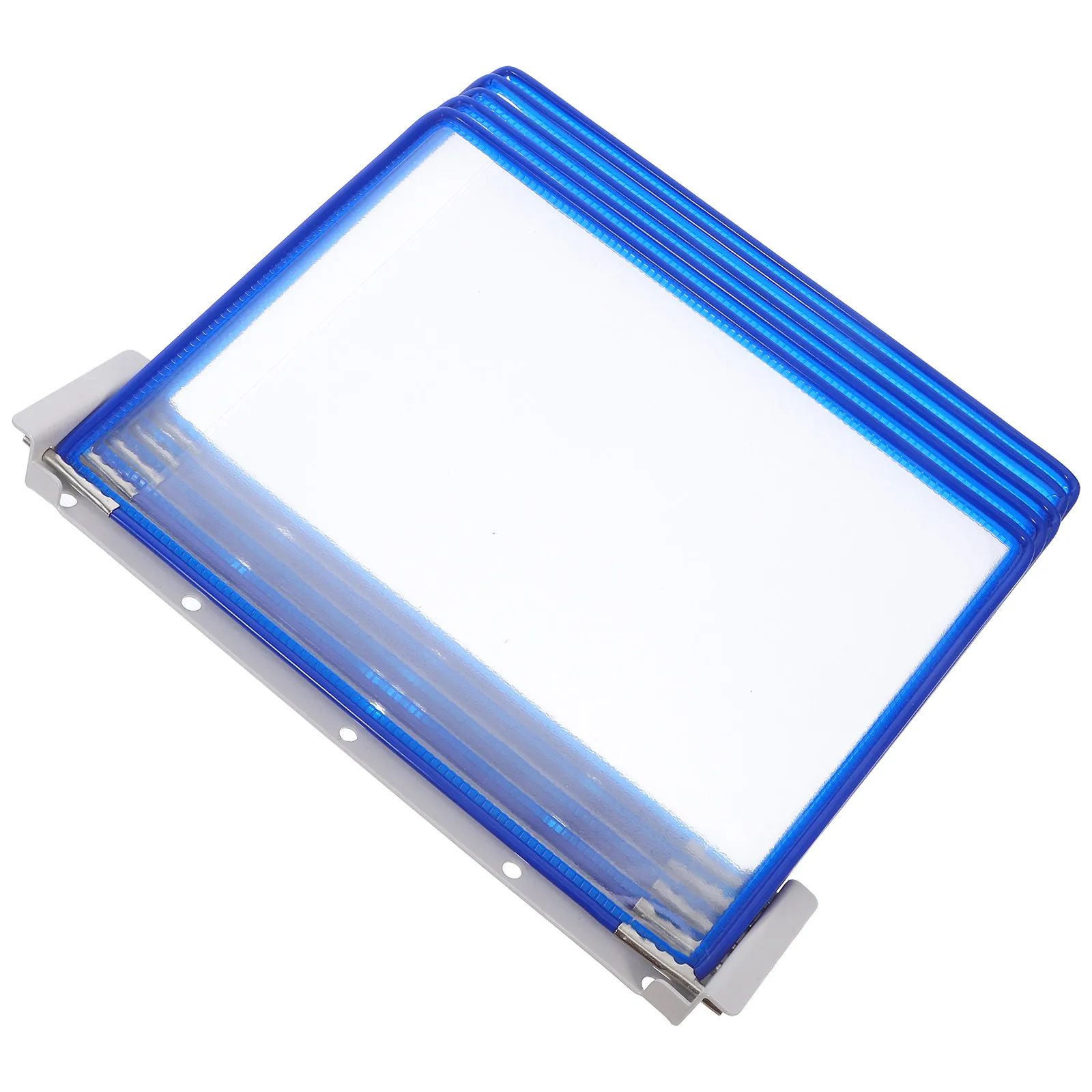 Wall Mounted Reference Organizer 5-Pocket File Holder for Documents Display Landscape Portrait Hanging File Holder Office