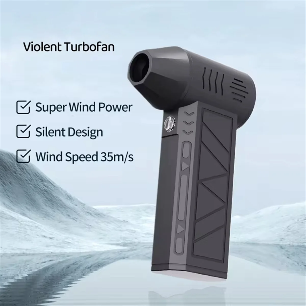 HOT Mini Air Blower with Extra Nozzle 130000RPM Turbo Jet Fan Wind Speed 39.5m/S Electric Blower Blowing Dust Dryer