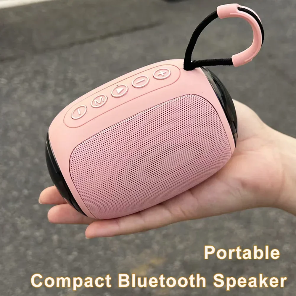 Compact Bluetooth Speaker With Dual Bass Diaphragm HIFI Sound Quality Support TF Card USB Aux TWS Portable Mini Soundbox