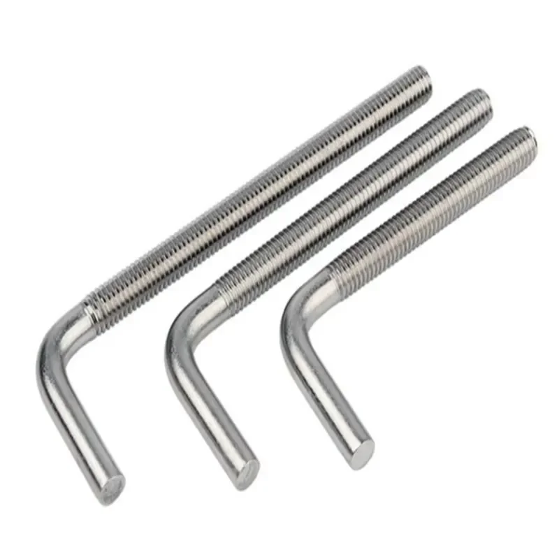 Heavy Duty Galvanized L J Type 7 Bolt Foot Hook Foundation Bolt with Nut