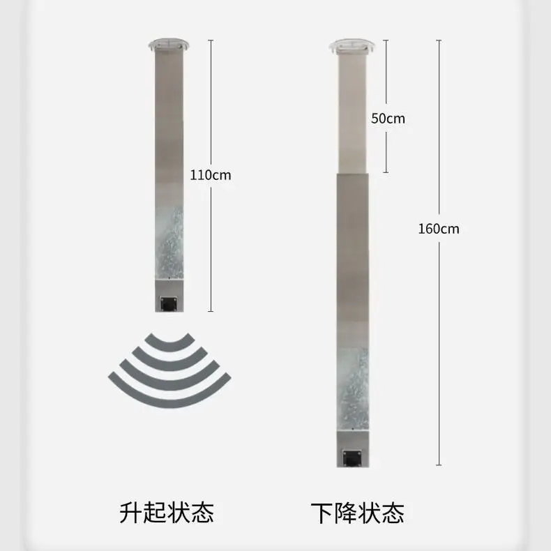 Ceiling type charging pile lifting bracket does not take up parking space