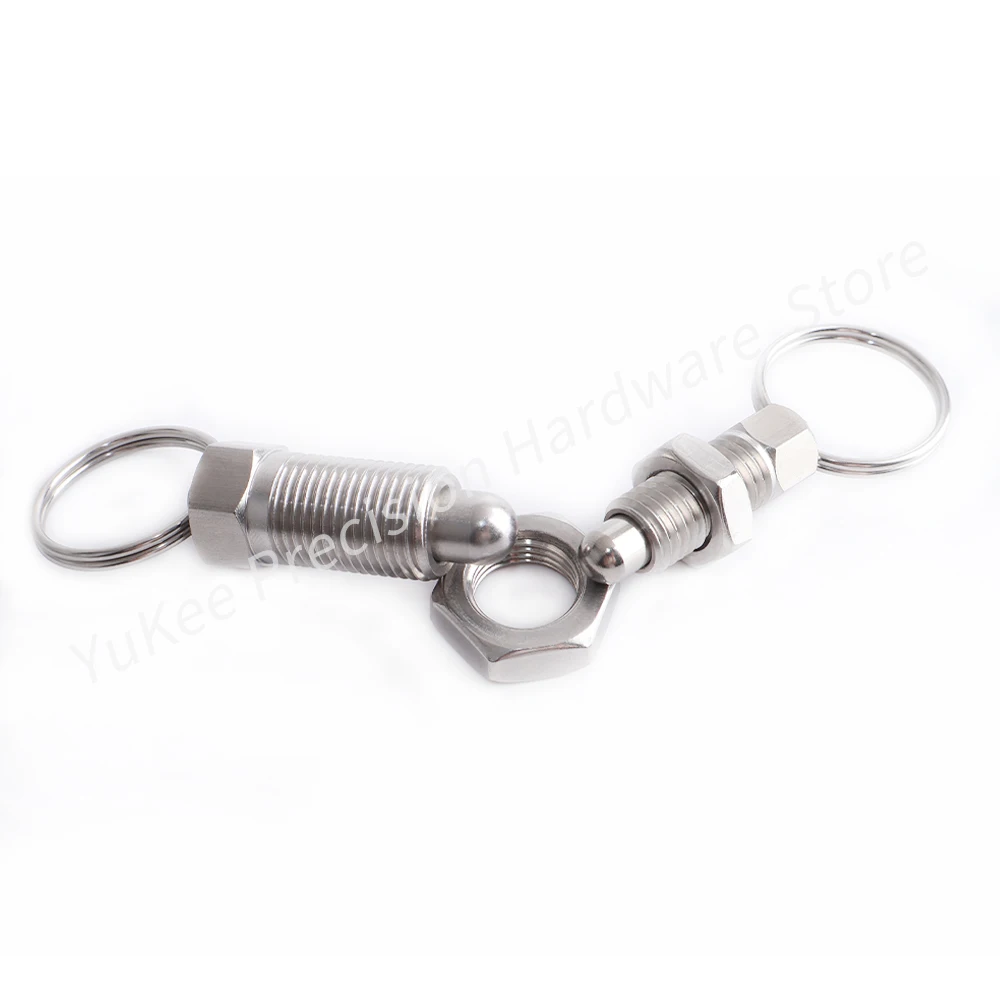 Customized M6M8M10M12M16 Stainless Steel Pull Ring Type Round Head Pin Grip Pull Ring Extension Index Pin Spring Positioning Pin