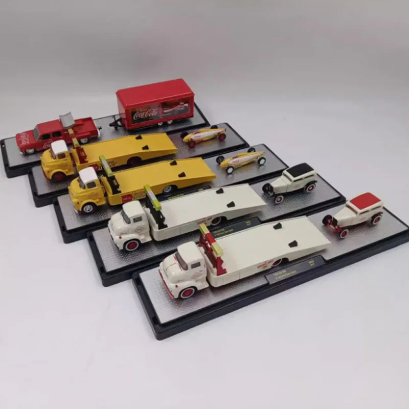 

Original 1:64 Scale M2 Truck Trailer Set Simulation Alloy Toy Car Model Classic Collectible Ornament Gift Souvenir
