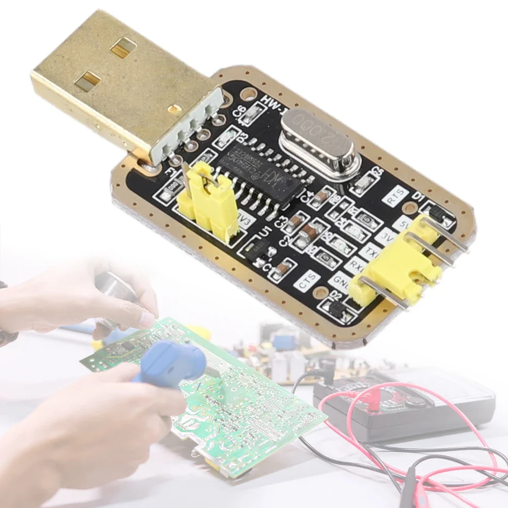 Ch340gシリアルポートモジュール、USBからシリアルポート、rs232、pl2303ではなくttlコンバーター、3.3-5v