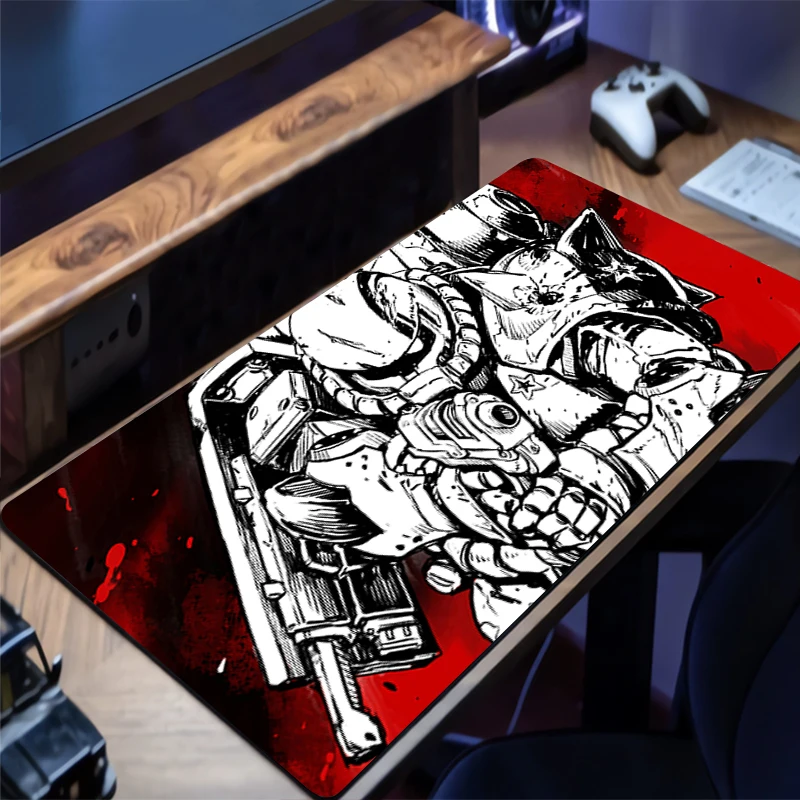 Mouse Pad Mechanical Warrior Gundam Zaku II HD Mouse Mat Gaming Mats PC Accessories Keyboard Pad Rubber Mousepad Laptop Desk Mat