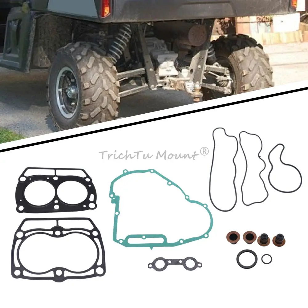 UTV Perfect Fit Top & Bottom End Cylinder Gasket Leak-free Seals Kit For Polaris RZR S 4 800 Ranger 800 Crew/Midsize 2011-2017