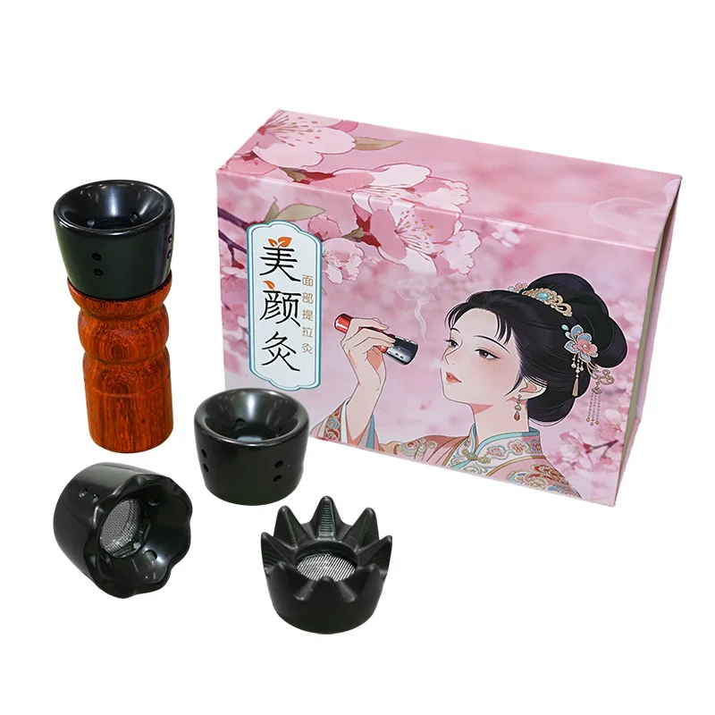 Facial Moxibustion Warm Instrument Beauty Salon Massage Stone Peach Blossom