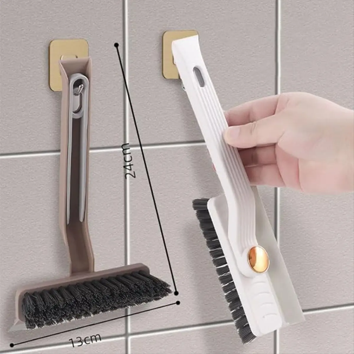 *A02R فرشاة تنظيف الشقوق الدوارة متعددة الوظائف، فرشاة تنظيف المساحة، فرشاة تنظيف الشقوق ذات الشعيرات الصلبة، 360 درجة مئوية #3