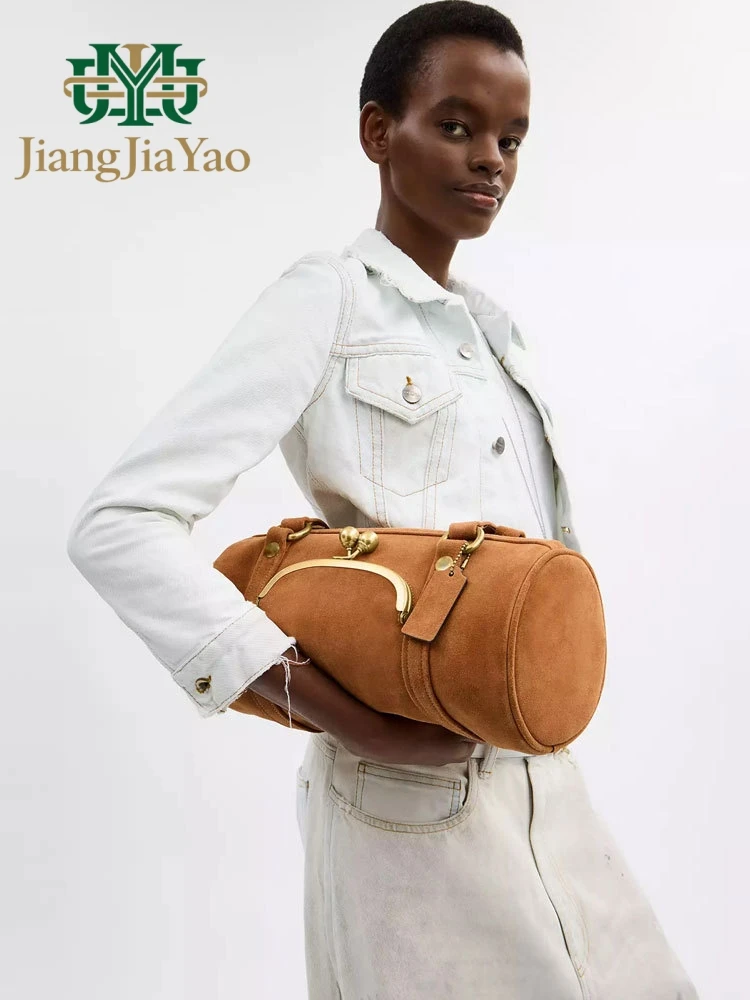 

New Women's Underarm Bag Niche Design Adult Girls Trendy Matte Boston Pillow Bag Fashion Ladies Punk PU Handbag Female