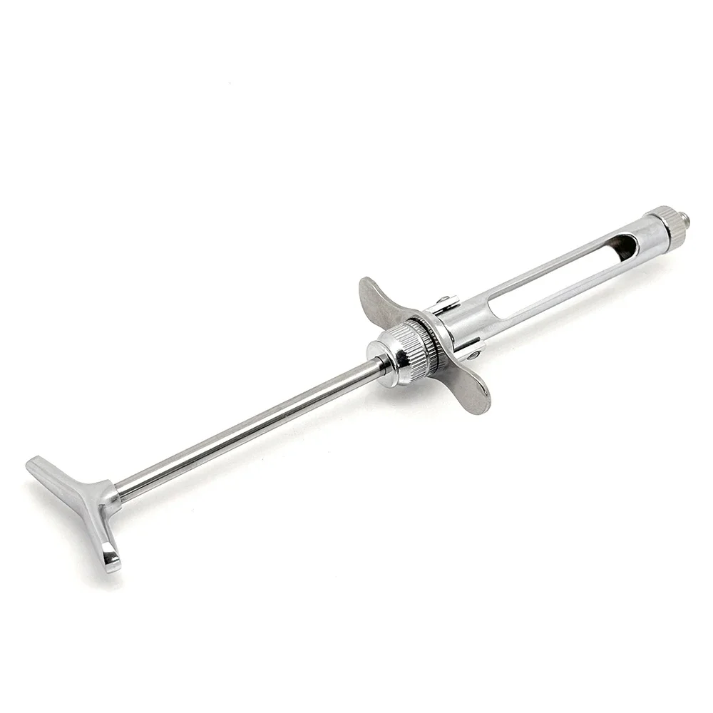 

Dental Gun Syringe Foldable Stainless Steel Syringe Dental Surgical Instrument 2.2Ml Rotating Push-Pull Type Tool