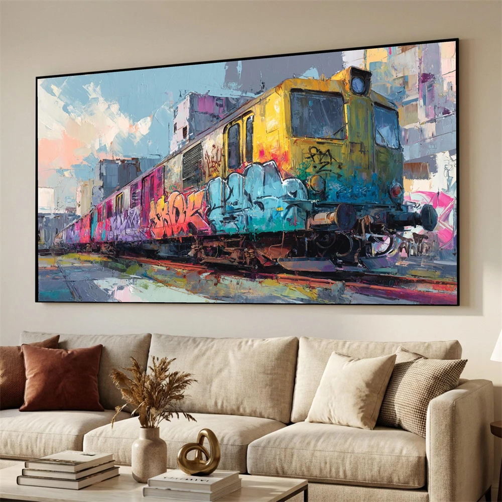 Futuristic Space Drive Prints Retro Red Graffiti Art Canvas Painting Modern Art Wall Decor Cosmic Adventure Astronaut Art Poster