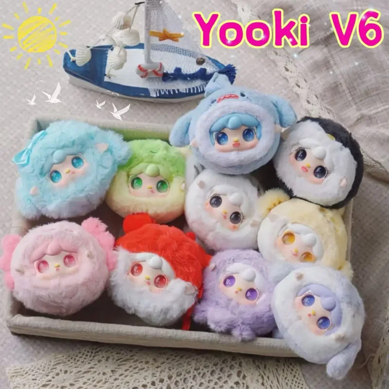 

Yooki V6 Ocean Baby Series слепая коробка виниловая плюшевая кукла модная игра украшение для рабочего стола кулон брелок загадочная коробка подарок на день рождения