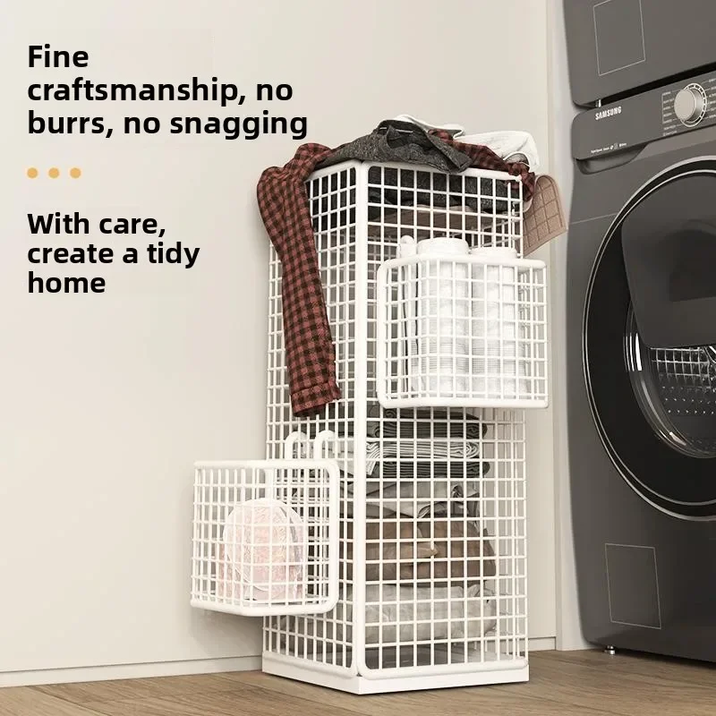 Inteated Batoom Dir Clothes Basket Storage Ra Home Laundry Buet Dormi Dir Clothes Basket High Aesthetic Value