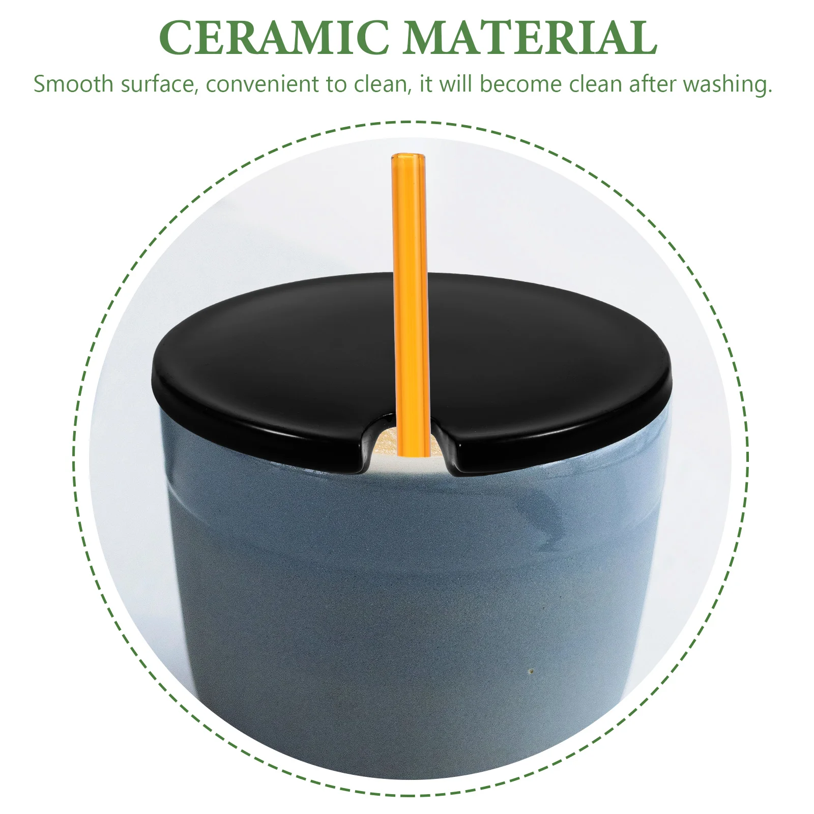 

2 Pcs Ceramic Lids for Mugs Replacement Cap Half Tea Cup Cover Coffee Covers Cups