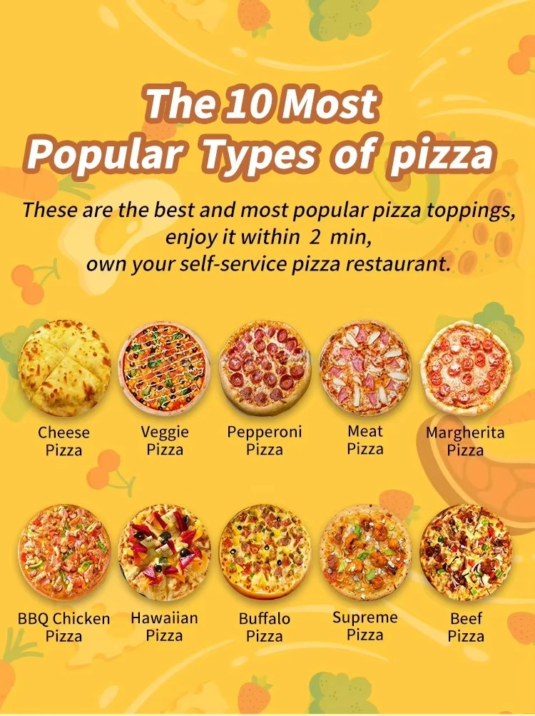 Customized Self Heating Pizza Vending Machine Outdoor Self Service Automatic Pizza Vending Machine