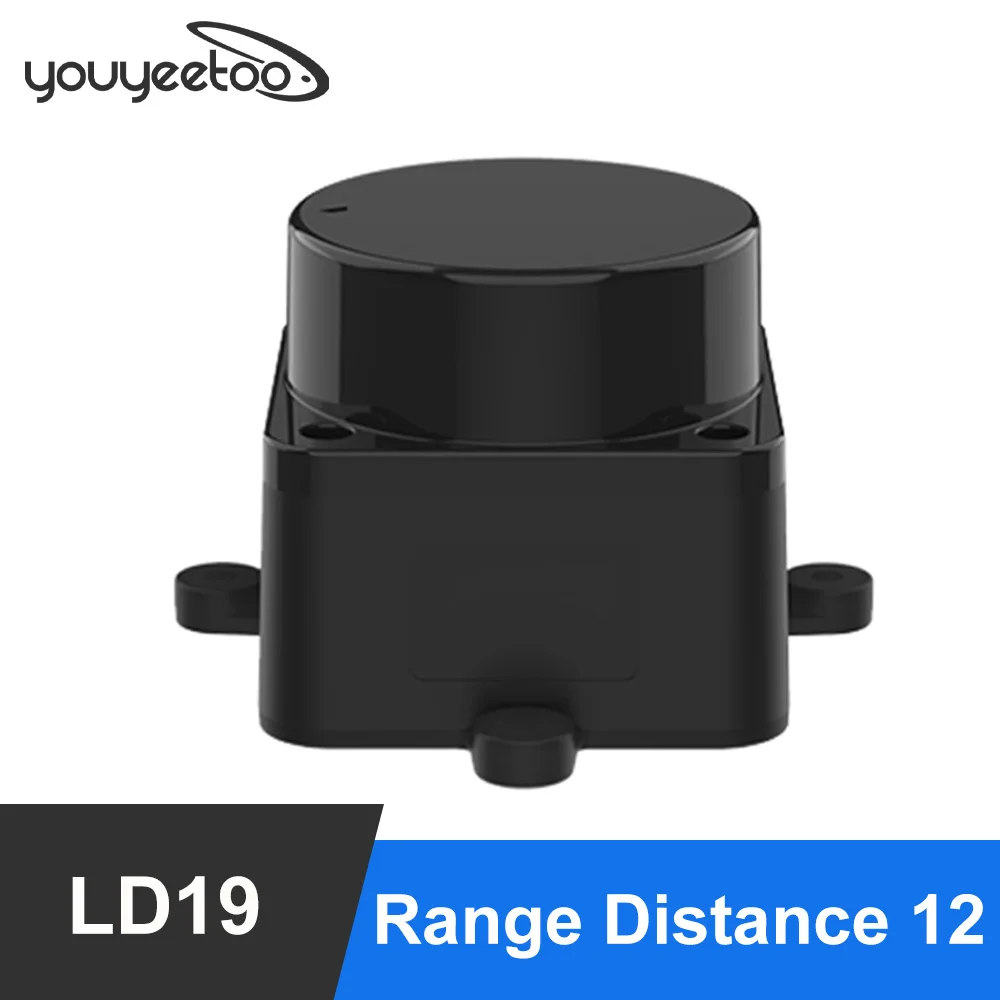 DTOF LiDAR LD19 laser Radar Lidar Scanner 360° Ranging frequency 4500Hz Resistance TOF Flight Time Ranging Lidar Sensor