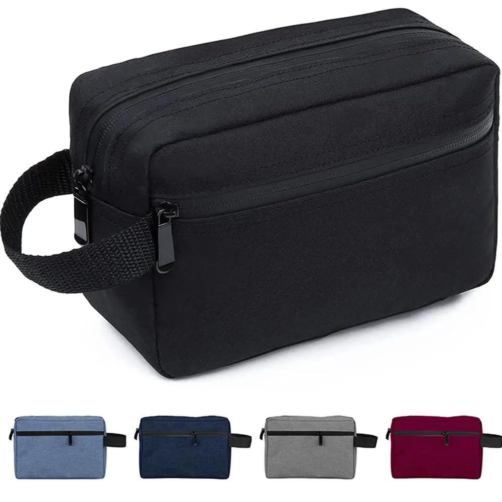 Man Women Canvas Cosmetic Bags Travel Waterproof Handbag Toiletry Wash Handbag Makeup Necessities Case Dust-proof Storage Pouch