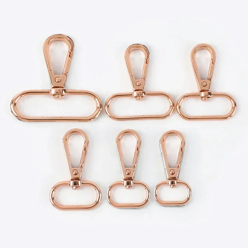 5/30pcs meetee 16-50mm Metall taschen Schnalle drehbare Hummer verschlüsse Trigger Clip Karabiner Rucksack Schlüssel bund Hardware Zubehör 6