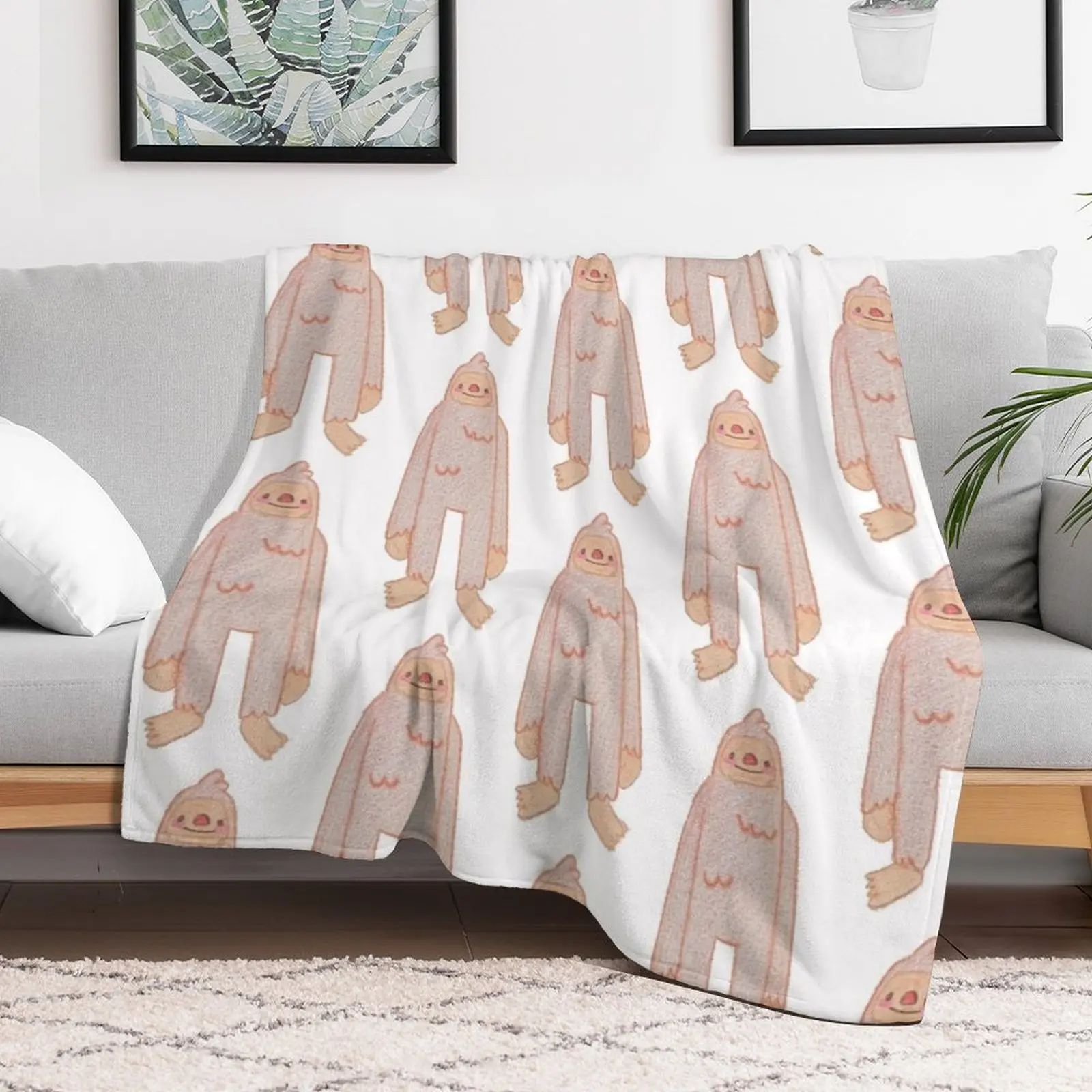 Bigfoots Throw Blanket for sofa Luxury Throw Blankets