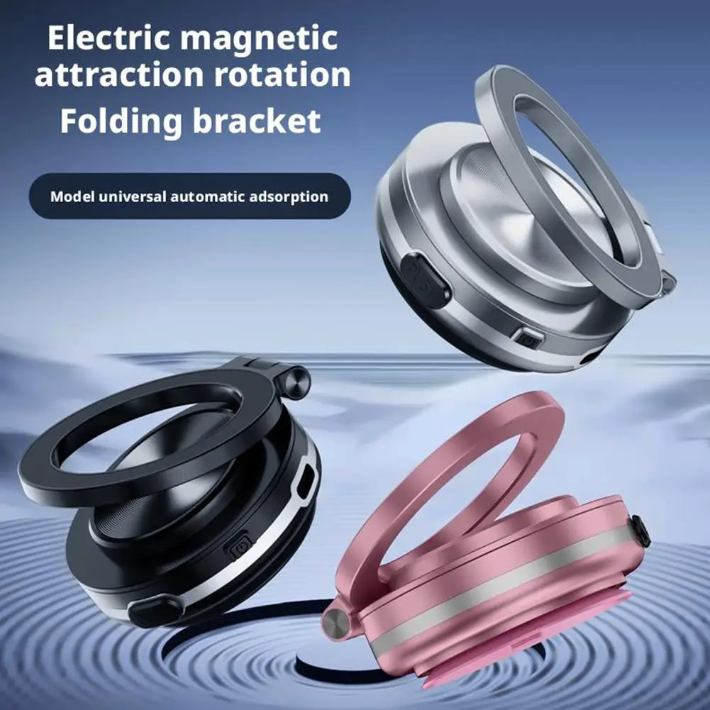 

Многофункциональный автомобильный магнитный держатель на центральной консоли, автомобильное навигационное крепление, двустороннее 360° ° Вращающаяся магнитная подставка для телефона