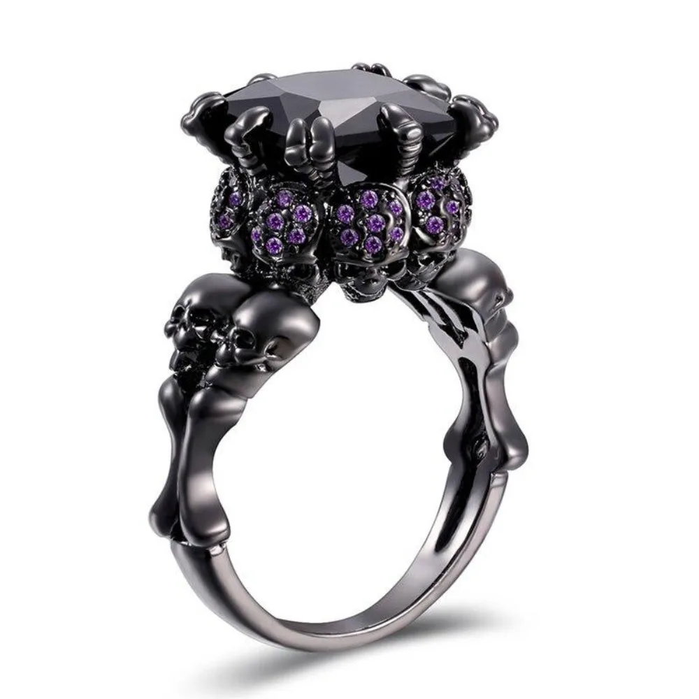 Punk Skull Halloween Rings