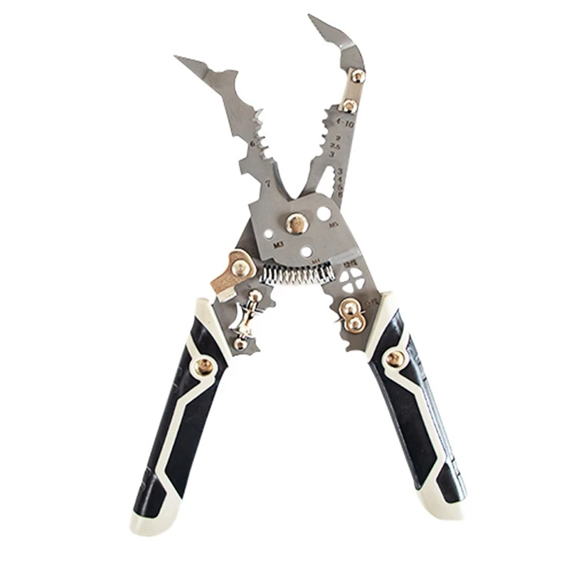 Tilted Heads Wire Stripping Pliers Electrician Special Wire Stripping Tool Multi-Function Wire Stripping Stripping