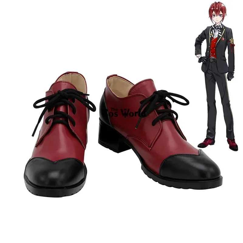 

Twisted Wonderland Riddle Rosehearts Games Customize Cosplay Low Heels Shoes