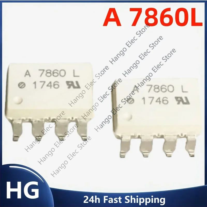 

10 teile/ Original brand new los a7860 a7860l HCPL-7860 sop Hochgeschwindigkeits-Optokoppler sop-8 a7860l Optokoppler modul