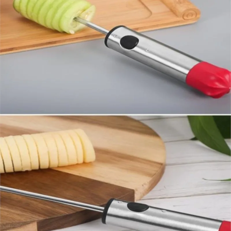 Drill Vegetable Fruit Corer With Ergonomic Anti-Slip Handle Denucleator For Coring Hollowing Out Zucchini Potatoes Carrot Pear