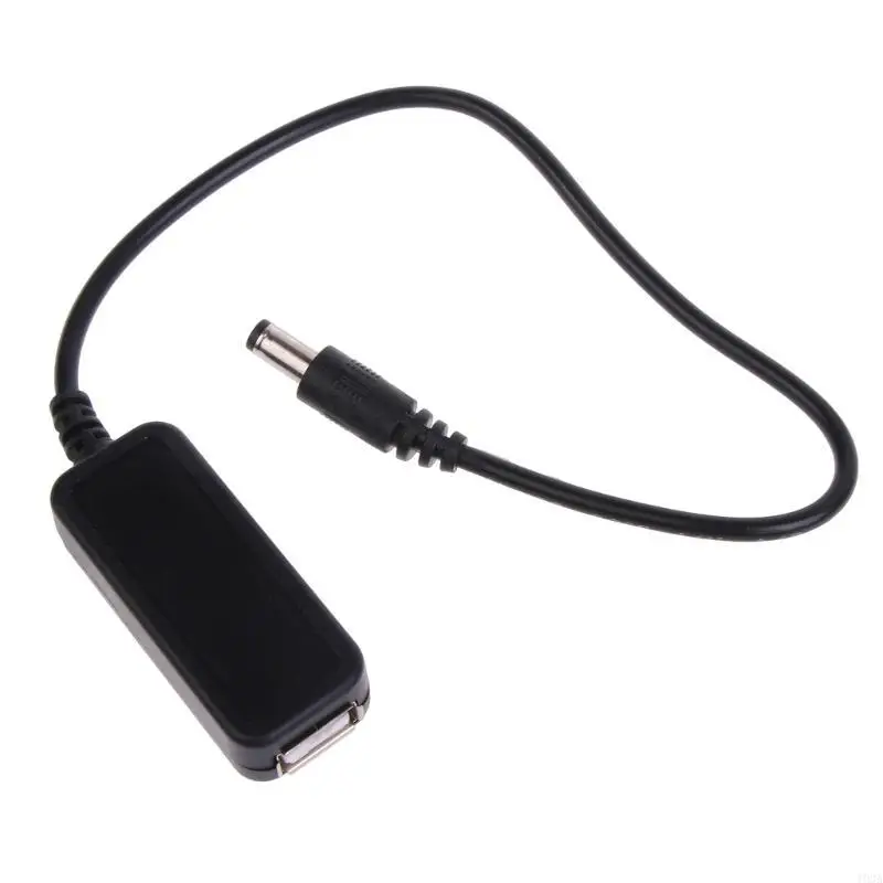 193A Portable DC5521 to USB Adapter Male DC5.5X2.1mm Connector to USB5V Efficient Charging Cable Cord for Traveler