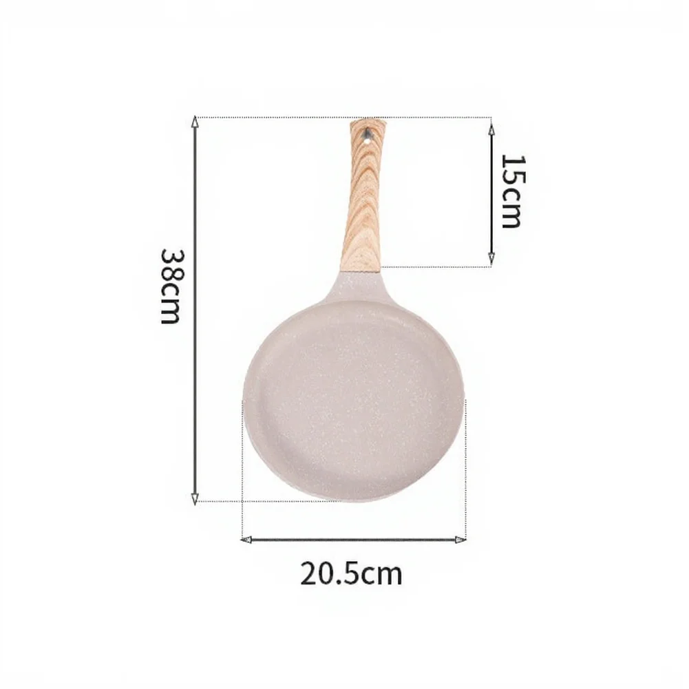 Non Aluminum Frying Pan Featuring Flat Bottom Geometry for Stable Placement and Even Heat Spread on Any Household Stovetop