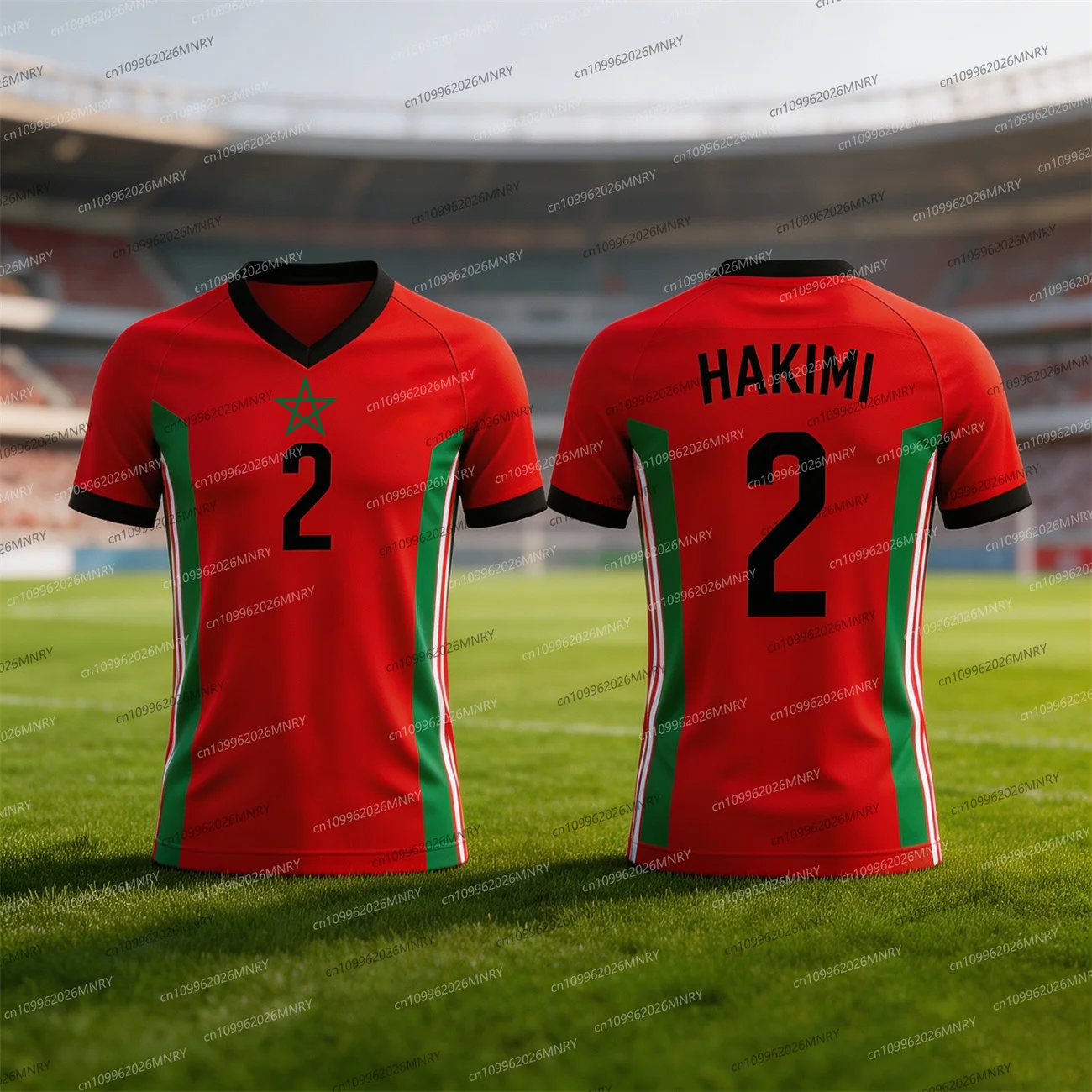 25/26 Morocco HAKIMI Jersey Summer Men Jersey Sports Training Uniforms Jersey Breathable Quick Drying Fan Jersey Women Jersey