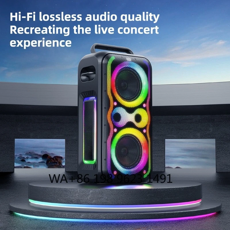 Dual 10 Inch Active Line Array Speaker 8Ohm High Power Surround Sound System for DJ Stage Pro Audio Show