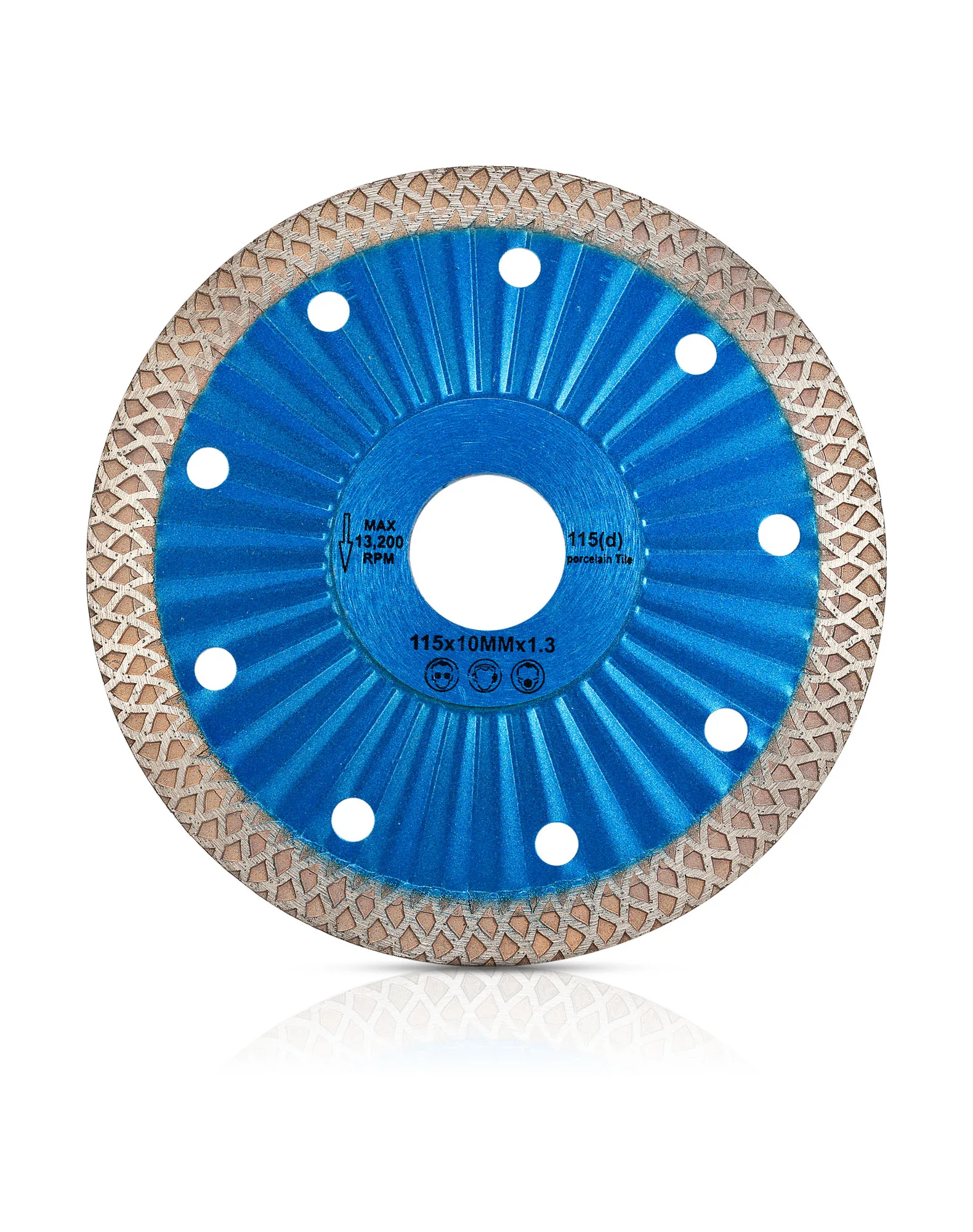 D105-180mm Turbo Tile Blade Porcelain Cutting Disc For Granite Marble Ceramic Tile